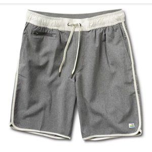 VUORI Grey Banks Shorts, Unlined, 7.5" Inseam ~ Men's Size Large